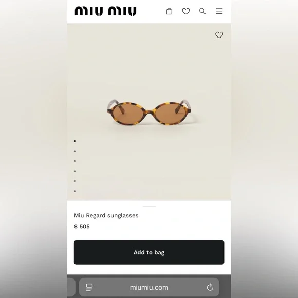 Miu Miu Regard oval sunglasses - Picture 9 of 10